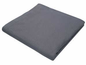 Κουβέρτα Βαμβακερή Πικέ Υπέρδιπλη 240×260εκ. Sanforized Grey (Σετ 4 Τεμάχια) (Ύφασμα: Βαμβάκι 100%, Χρώμα: Γκρι) – OEM – 5201847000820-9